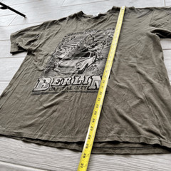 B&C Collection Mens Olive Berlin Trabant 601 Graphic Short Sleeve Tee Size XXL