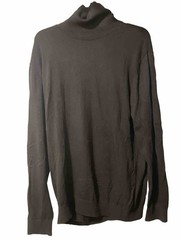 H&M Black Turtle Neck Long Sleeve Thin Material Large Mens