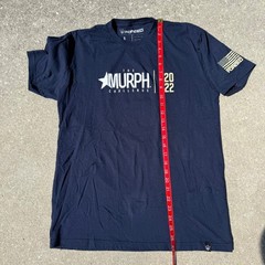 Forged Mens The Murph Challenge 2022 Graphic T-Shirt Navy Blue Large Navy SEAL