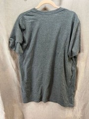 Grin And Beer It Shirt Adult Large Gray Short Sleeve Pullover Tee Mens