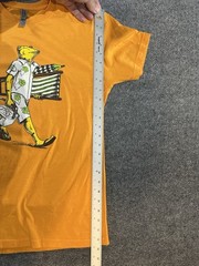 Next Level Apparel Orange Mens M Regular Fit Beer Frog Graphic Tee