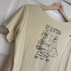 Vintage 1960/50s EXTREMELY RARE Distressed FADED Paperthin Thrashed Tee INSANE