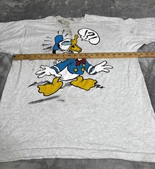 Vintage 90s Disney Donald Duck Short Sleeve T Shirt Men’s Size Large Gray