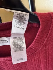 Claiborne Concepts – Men’s XXL Red Short Sleeve Shirt
