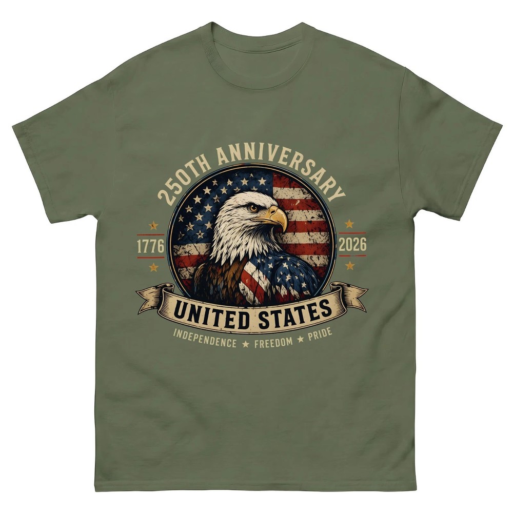 250th-Anniversary-United-States-Shirt,-Patriotic-Eagle-T-Shirt,-America-1776