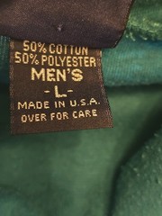 Vintage Lands’ End Shirt Men’s Large Teal Seamless Turtleneck High Neck LS USA