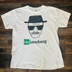 Heisenberg T Shirt Men’s Large L White – Breaking Bad Graphic Tee