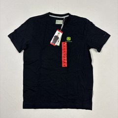 John Deere Mens Logo Tshirt Soft Black Medium
