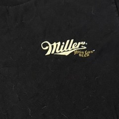 Tee Luv Miller High Life Beer Girl in the Moon Black Graphic T-Shirt Mens Size L