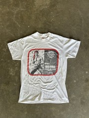 Vintage 80s Ronald Reagan Rambo Political T-Shirt Size Medium Single Stitch Rare