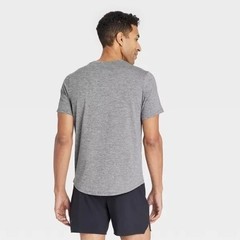Mens Gray Short Sleeve Soft Stretch T-Shirt – All In Motion Size Small