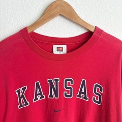 Vintage 90s Nike center swoosh Kansas center swoosh long sleeve shirt