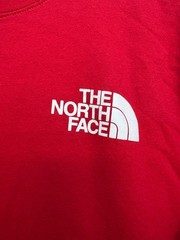 The North Face T-Shirt Men Red Never Stop Exploring Long Sleeve Crew Neck S
