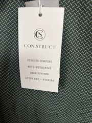 Con.Struct Taupe Engineered Mens Olive Green Long Sleeve Henley Shirt Size XXL