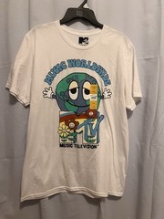 MUSIC TELEVISION MENS SCREEN PRINTED FRONT T-SHIRT SIZE L NEW
