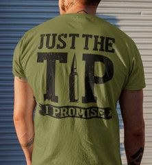 Mens Pro Gun 2nd Amendment Just The Tip Sarcastic Funny Patriotic Shirts for Men
