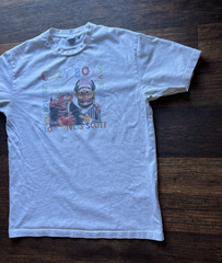 Men’s Cozy World T-Shirt White Logo M Bert Ernie Cartoon Art City Streetwear