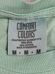 Comfort Colors T-Shirt Medium Pocket Double Sided Teal “Defender Outdoors”