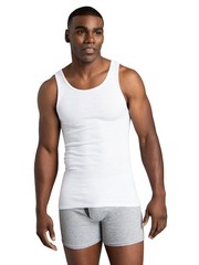 Fruit of the Loom Men’s TagFree Tank AShirt, 6 PackWhite, Large