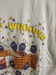 VNT 90s Single Stitch raisin Whoopie Funny Graphic Puffy Paint T-Shirt Thin Sz L