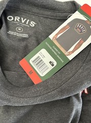 Orvis Classic Fit 1856 Graph Manchester, Vt. T-Shirt. Gray, Mens, Size Medium.