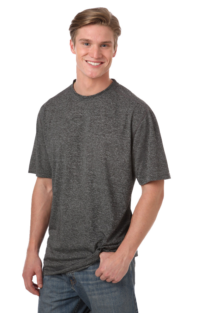 Blue Generation BG7228 Men’s Heathered Crew Neck Tee T-Shirt