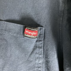 Men’s Wrangler Workwear Blue Pocket T-Shirt Heavyweight 100% Cotton 2XL