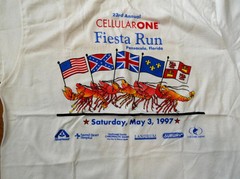 23rd Annual CELLULAR ONE Fiesta Run LARGE Tee Shirt PENSACOLA, FLORIDA ~1997~