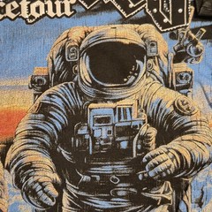 Godspeed NY Space Tour Astronaut All-Over Tee Black Mens Small NWT Rhinestone…