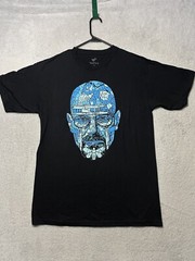 Breaking Bad Heisenberg T Shirt Men’s Medium Black Walter White TV Show Meth.