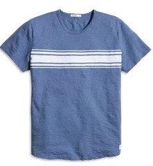 Marine Layer Vintage Heavy Slub Striped Tee Navy/Blue Stripe Size XL NWT $54