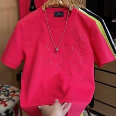 New Fashion Men Trendy Drill Rhinestone Diamond Summer Streetwear Luxury T-Shirt
