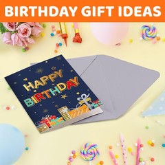 Teen Birthday Socks Gift Set with Greeting Card for 13-18 Year Old Boys