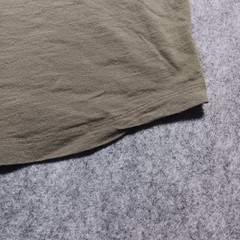 Buck Mason Shirt Mens Medium Green Cotton Crew Neck Tee Drop Cut USA Huckberry