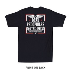 Dead Pedophiles Don’t Reoffend Protective Parent (Print on Back) Men’s T-Shirt