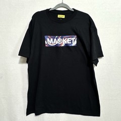 MARKET Men’s Black T-Shirt Size XL Graphic Logo Short Sleeve Crew Neck Tee NWT