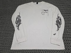 Brain Dead Kiko Kostadinov Asics White FruitFly Long Sleeve Shirt Medium