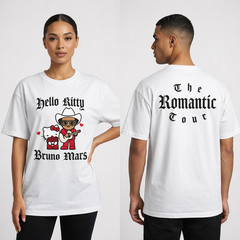 Hello Kitty x Bruno Mars The Romantic Tour Pop-Up 2026 Graphic Unisex T-Shirt