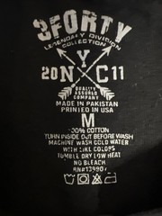 Porsche Crest Men’s Rhinestone T-Shirt Black Medium 3Forty Inc Graphic Tee 2011
