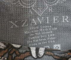 Xzavier Legendary Cross Rhinestone Grunge All Over Print Affliction Shirt S i131