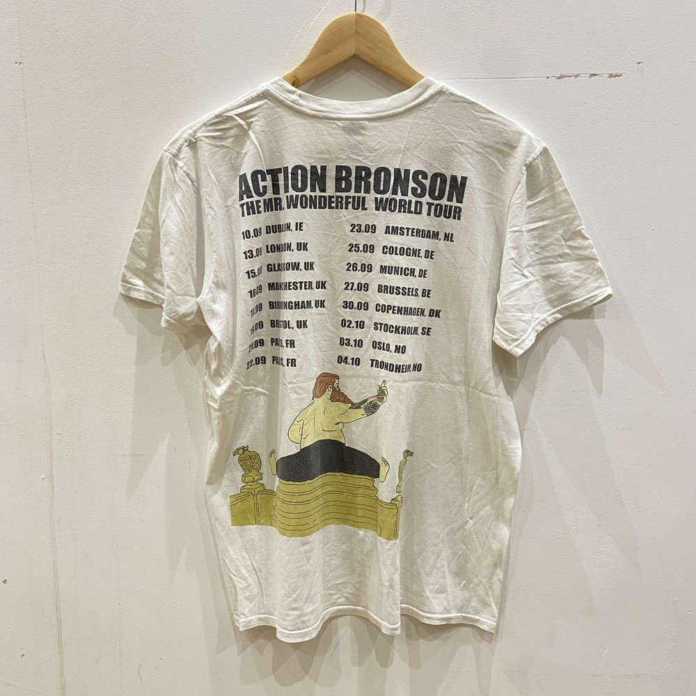 Action Bronson T Shirt Men’s Large 2015 Mr Wonderful World Tour Hip Hop Rare