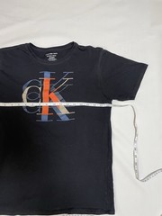 Calvin Klein Jeans boys Black Logo T-Shirt Short Sleeve Size XL