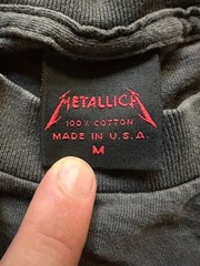 Vintage 1991 Metallica Brockum T Shirt Made USA Skull Graphic Medium Rare