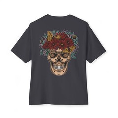 Mens Oversized T-Shirt Back Print Streetwear Graphic Baggy Tee Workout Top