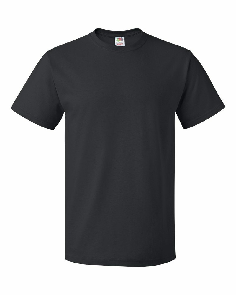 Fruit of the loom Men’s HD Cotton Plain Crew Neck Short Sleeves T-Shirt 3930R