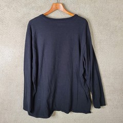 Foundry Shirt Mens 3XL Black Long Sleeve Pocket Cotton Casual Crew Neck