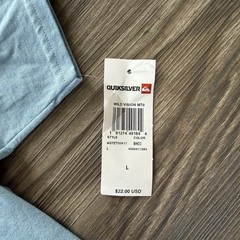 Quiksilver NWT Graphic Logo Spellout Light Blue Short Sleeve T Shirt Men’s L