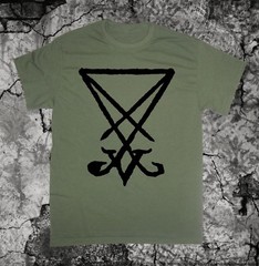 Sigil of Lucifer Shirt – Baphomet Pentagram Satanic Occult Gothic Goat of Mendes