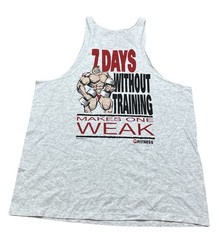 Vintage 90’s 24 Fitness Men’s Muscle Beach Tank Top Body Building Shirt XL NWT