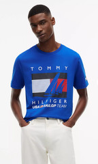 New! Genuine Tommy Hilfiger “USA Sail GP Team” Men’s T-Shirt Royal Blue XL